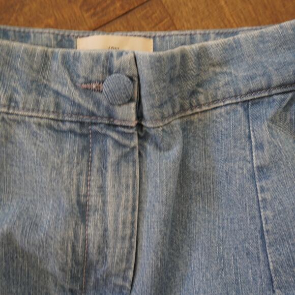 Sezane Wide Leg High Rise Jeans Size 34/ US 2 High‎ Waist Light Wash Denim - Picture 7 of 7
